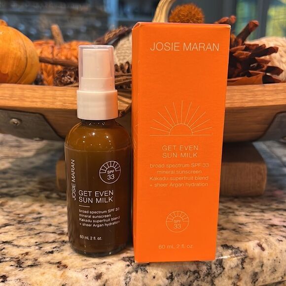 Josie Maran Get Even Sun Milk SPF 33 brand new sunscreen - Picture 1 of 10